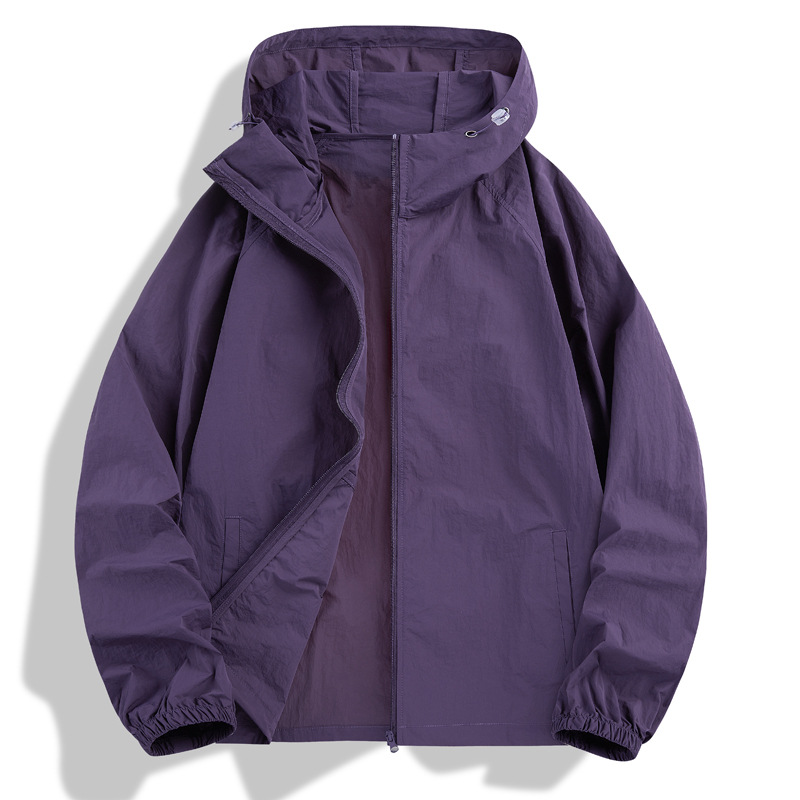 보라색 단일 자외선 차단 의류