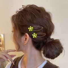 可爱花朵发夹女2025新款高端前额bb夹侧边夹碎发刘海夹高级感发卡