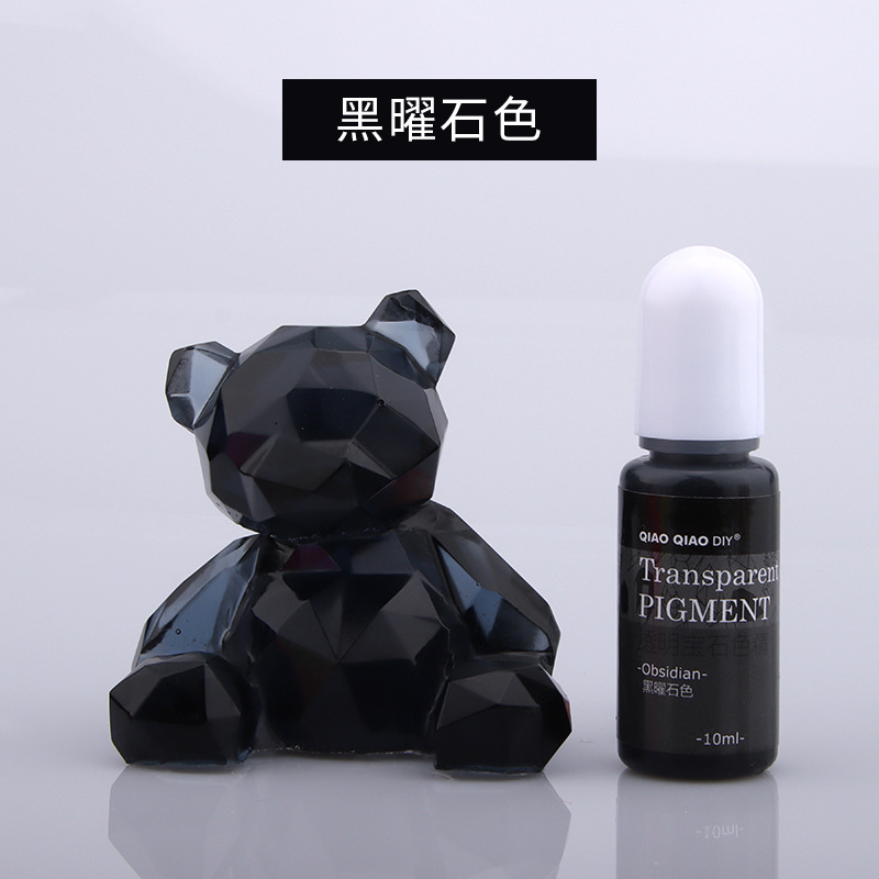 Qiaoqiao 24 colores transparente gema color esencia oleosa UV epoxi cristal epoxi color mezcla pasta fábrica descuento directo