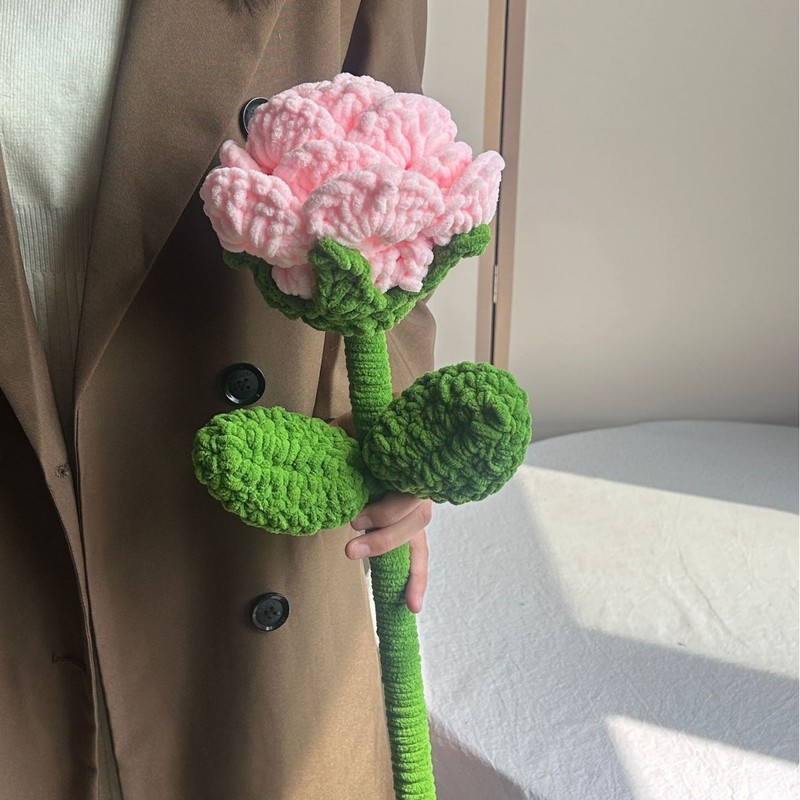 情人节礼物巨无霸玫瑰花束手工钩针编织送女生闺蜜成品永生花礼品|undefined