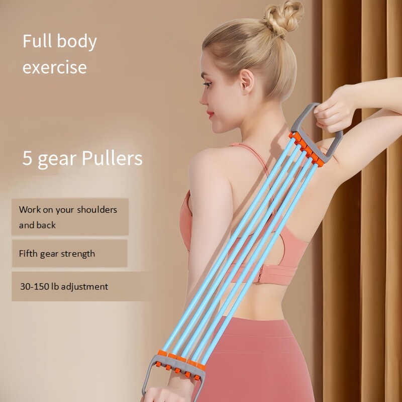 Men's Fitness Figure-Eight Resistance Band for Chest Muscle Training, Arm Strength, High-Intensity Elastic Band for Shoulder and Back Stretching, Yoga Fitness Rope