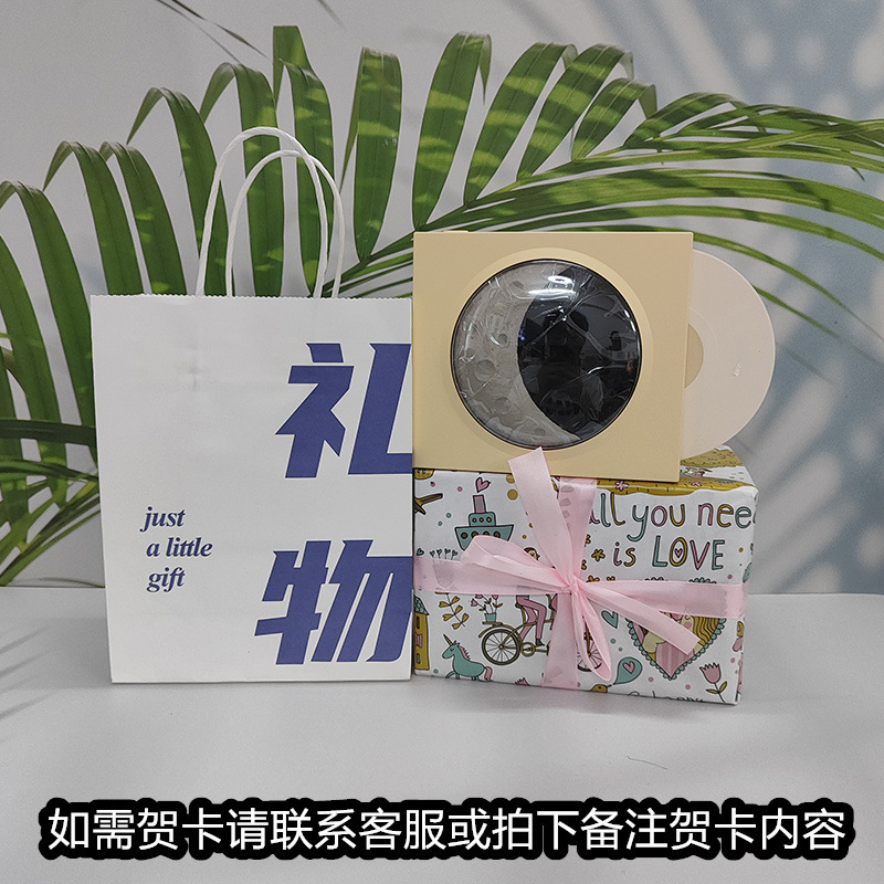 レトロな黒ゴムレコード機bluetoothスピーカーtfカード音楽bluetoothオーディオusb充電月時計星空灯|undefined