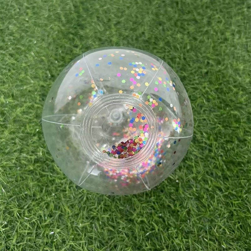 Интернет-красный ПВХ надувной пляжный мяч надувной прозрачный ярко-розовый мяч