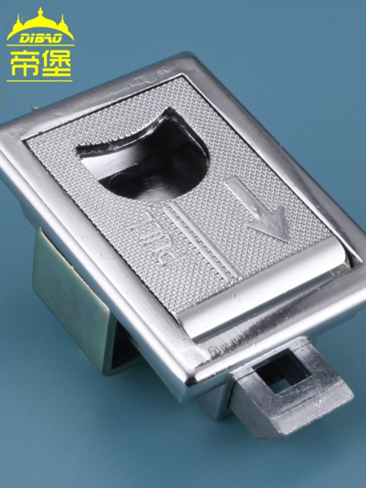LS715机箱柜门锁扣MS731扣手锁搭扣式门锁隐形方形拉手电柜箱扣手