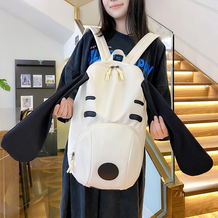 Nuevo lindo perro de dibujos animados para estudiantes de escuela primaria, escuela secundaria, nicho universal, gran capacidad de viaje, mochila