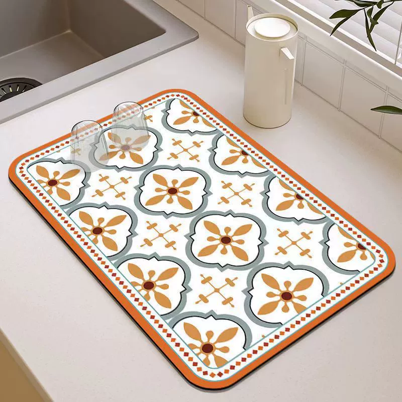Стильная кухонная подкладка для раковины от , 65x70см, прочная, нескользящая, в различных ярких рисунках