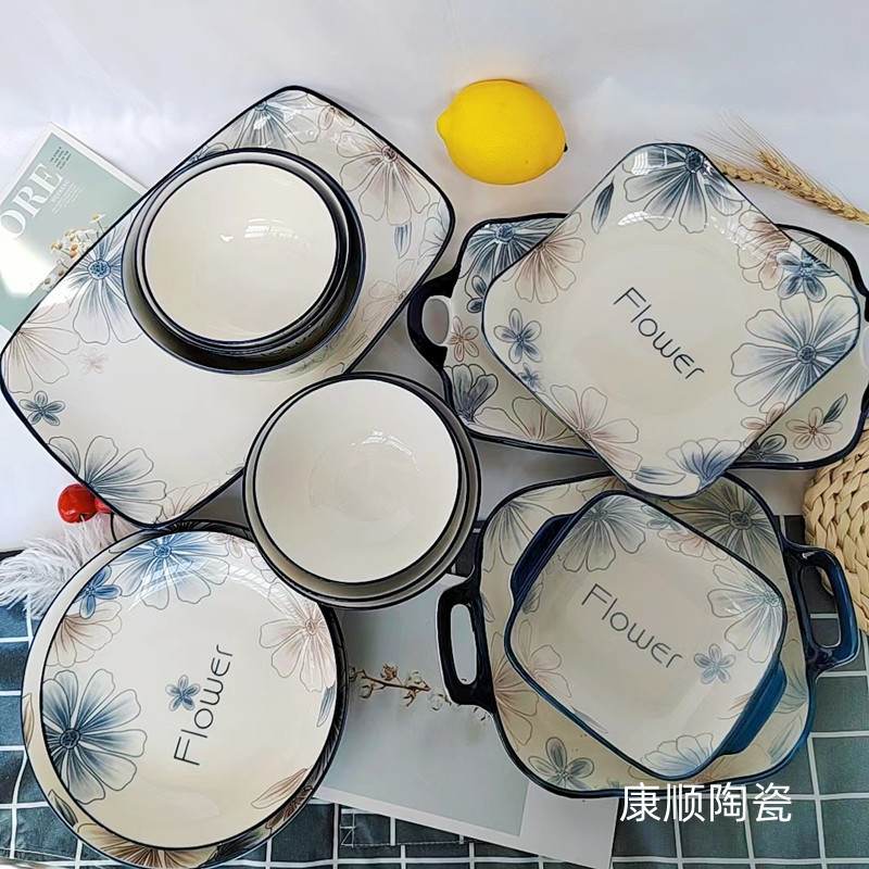 Ceramic Bowl Wholesale Scandinavian Style Popular Bowl Promotional Defective Bowl Salad Bowl Small Bowl European Style Bowl Household Ceramic Bowl