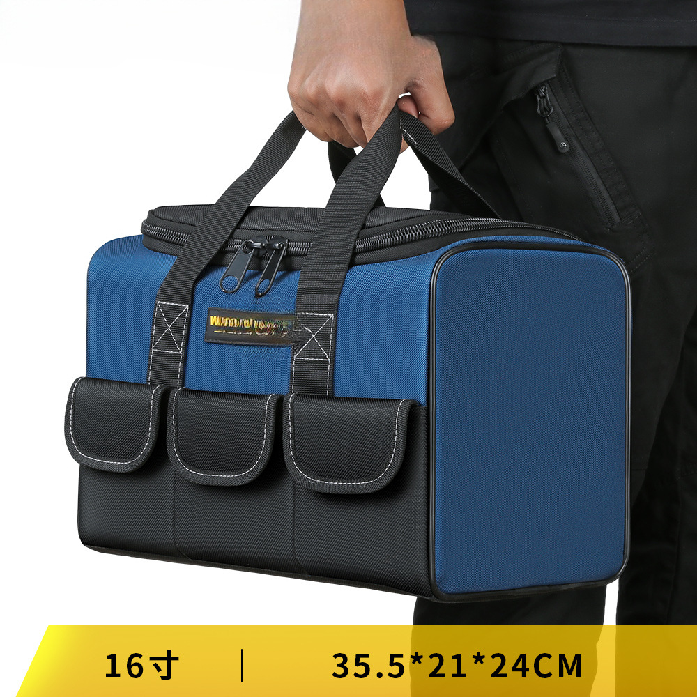 Kit de herramientas fuerte y duradero Kit de herramientas de lona gruesa caja de herramientas resistente al desgaste caja de herramientas de hardware caja de almacenamiento