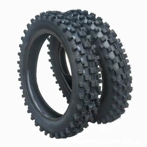 Off-road motosiklet təkəri 80/100-12, dağ tipli, qalınlaşdırılmış, sürüşməyən daxili və xarici təkər