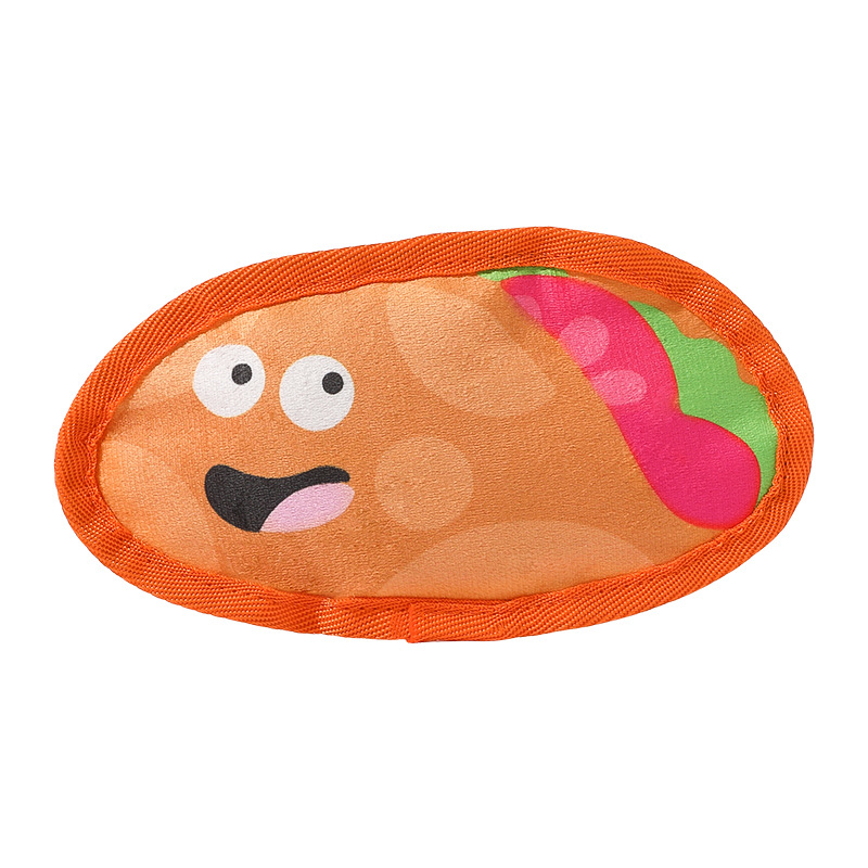 Perro mascota Juguetes para perros, juego resistente a las mordeduras, molar los dientes, papel para aliviar el aburrimiento, juguetes de sonido, hamburguesas de imitación, papas fritas, perros grandes y pequeños