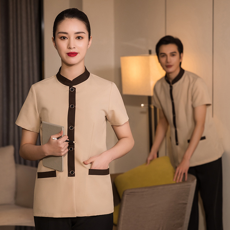 Cleaning Clothes Short-sleeved Summer Male Hospital Cleaner Cleaner Auntie Clothing Housekeeping Property Cleaning Work Clothes Female