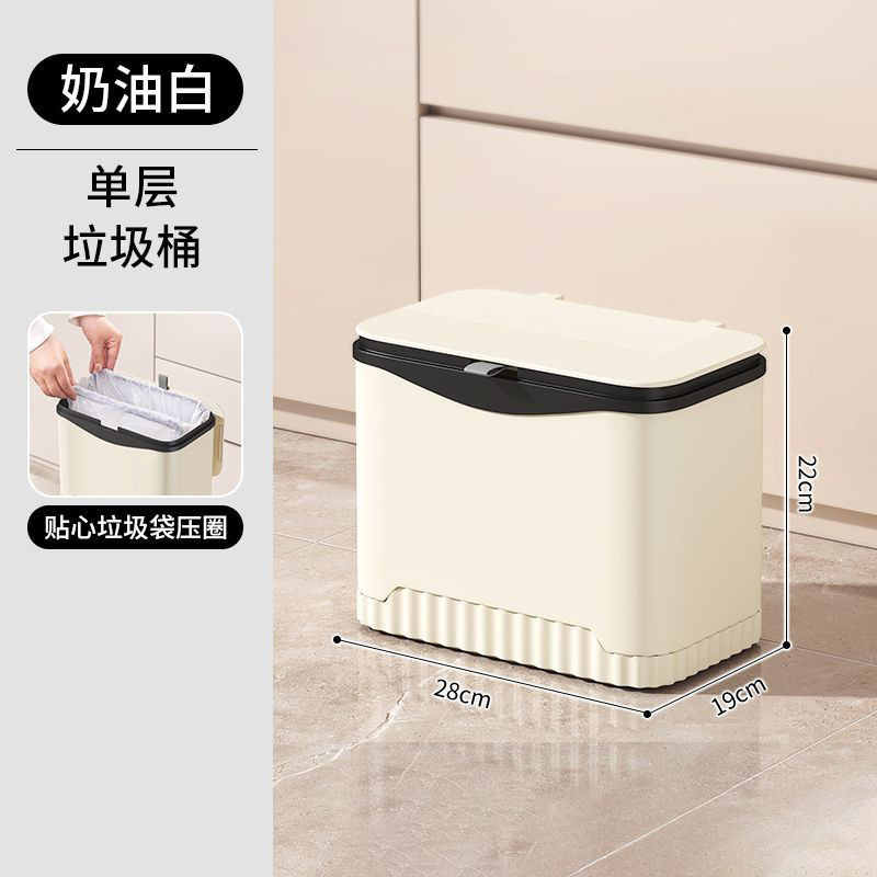 キッチンゴミ箱 家庭用 新型 大型 大容量 移動式 二層式 高型 腰をかがめずに使える 多機能ラック|undefined