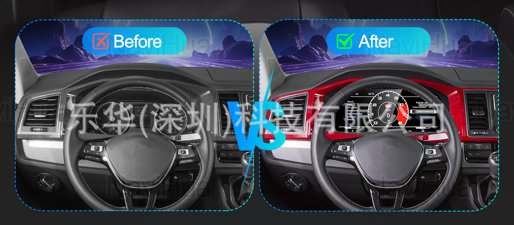 Suitable for Volkswagen Passat/Golf/Touareg/Jetta/Skoda/T6 Full Series Lcd Speed Instrument Panel