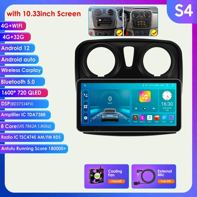 Suitable for 12-19 Renault: DVD Navigation - model-b-432g-wifi4g-lte-version-7862-carplay-eight-core-1033inch-suitable-for-12-19-renault-logan-2dacia