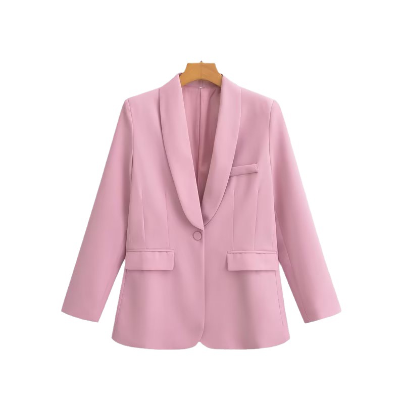 GraceChic 2023 Autunno Nuovo Europeo e Americano Transfrontaliero Donna Abito Colletto Blazer + Pantaloni Set 1607_voghion.com