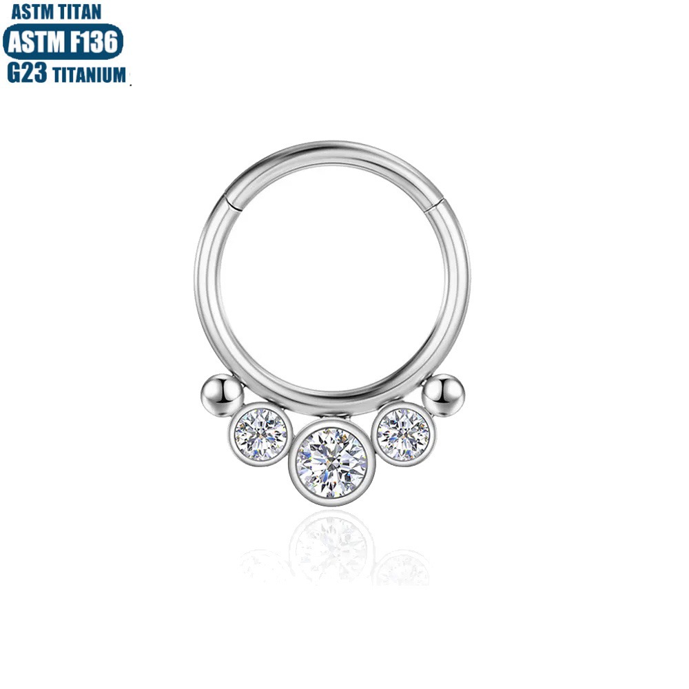Labret piercing jewelry detail image