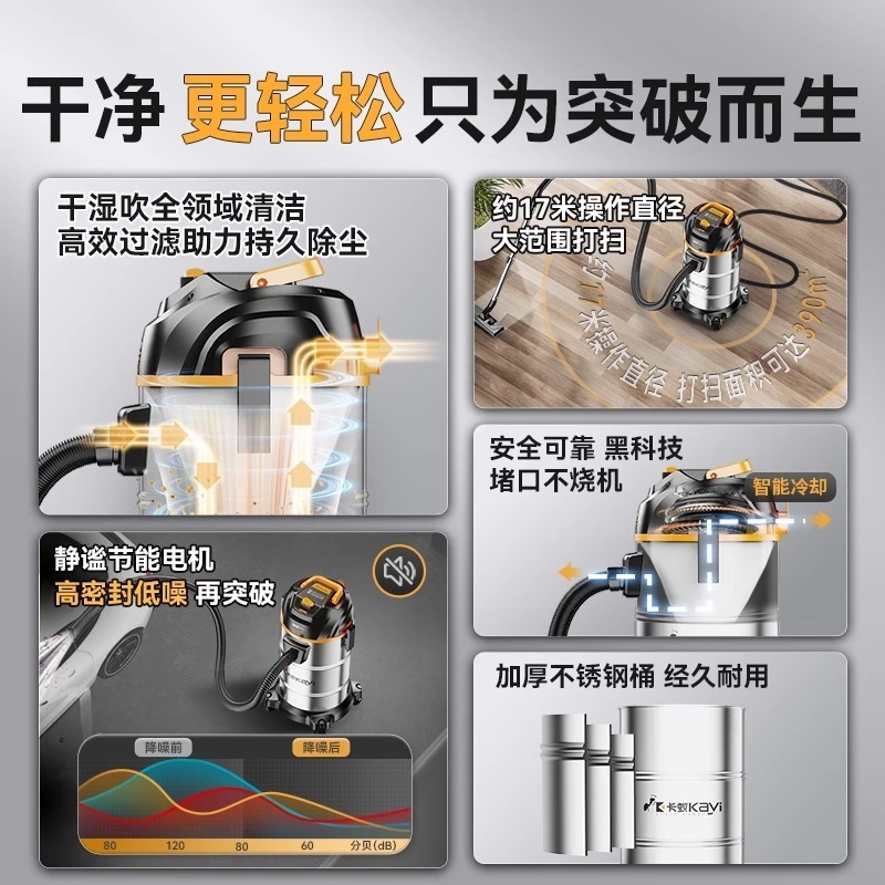 吸尘器家用大吸力强力大功率车用保洁地毯美缝专用小型吸尘机工厂|undefined