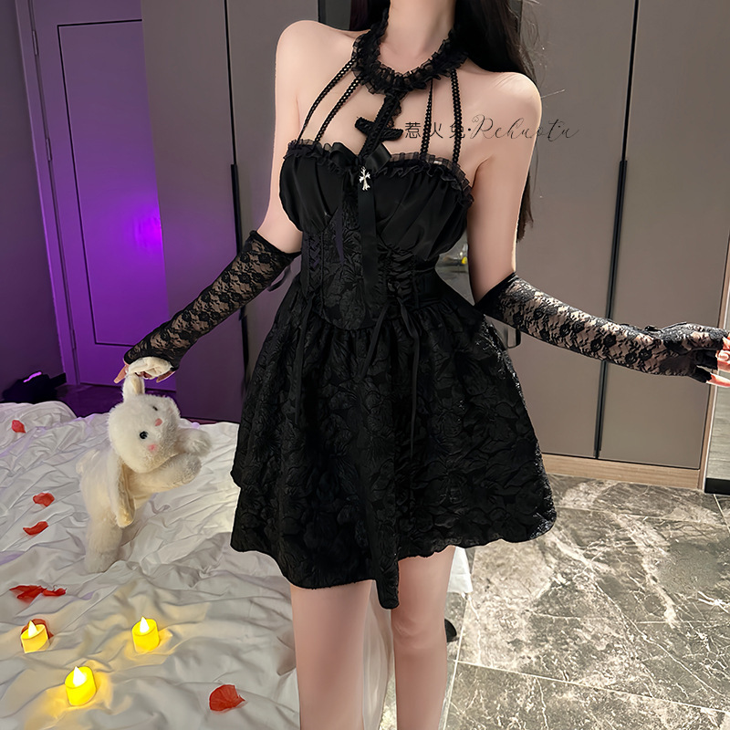 Naughty Bunny Sexy Lingerie Halloween Cosplay Costume Sexy Small-Breasted Abstinence-Lolita Little Devil Dress 8670