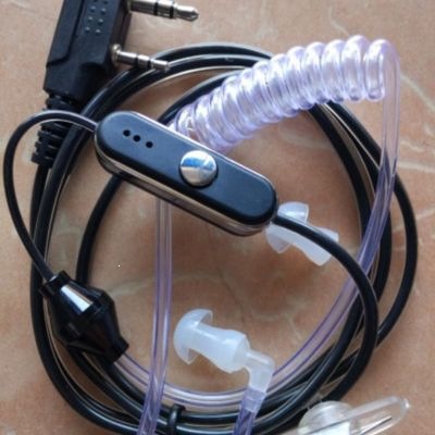 Baofeng Walkie-Talkie Accessories, Air Duct Earphone, Transparent, Anti-Radiation, High-End In-Ear Headset, Baofeng K-Head Cable
