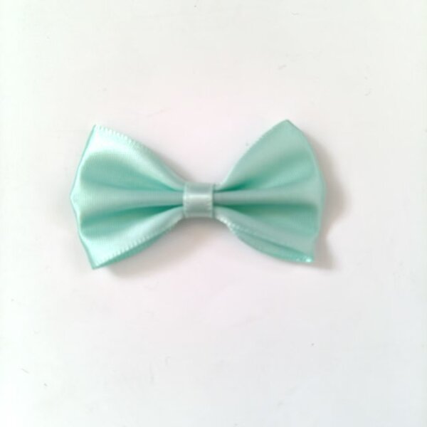 Solid color bow tie with bow