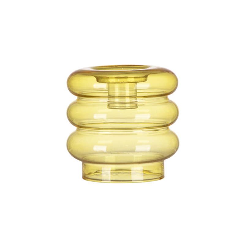 Retro creativo simple moderno cristal candelabro hogar sala de estar comedor Mesa romántica con velas adornos