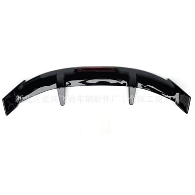 Fixed Wind Wing High – Fixed wind wing - illuminated-gloss-black-rear-wing-mt-punch-free-installation