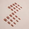 Fake nails for manicure, nail stickers, European style, french style, ready-made product, wholesale