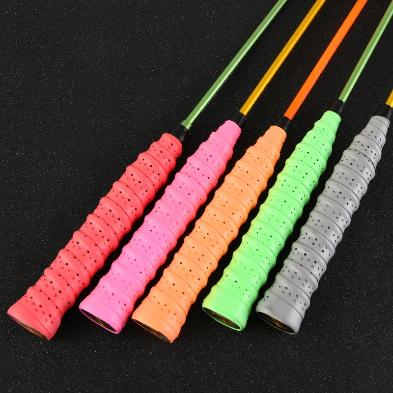 Ракетка для бадминтона теннисная ракетка ручная клейкая палочка перфорированный дышащий Киль впитывающая пот Удочка Нескользящая ручка намоточный ремешок оптом