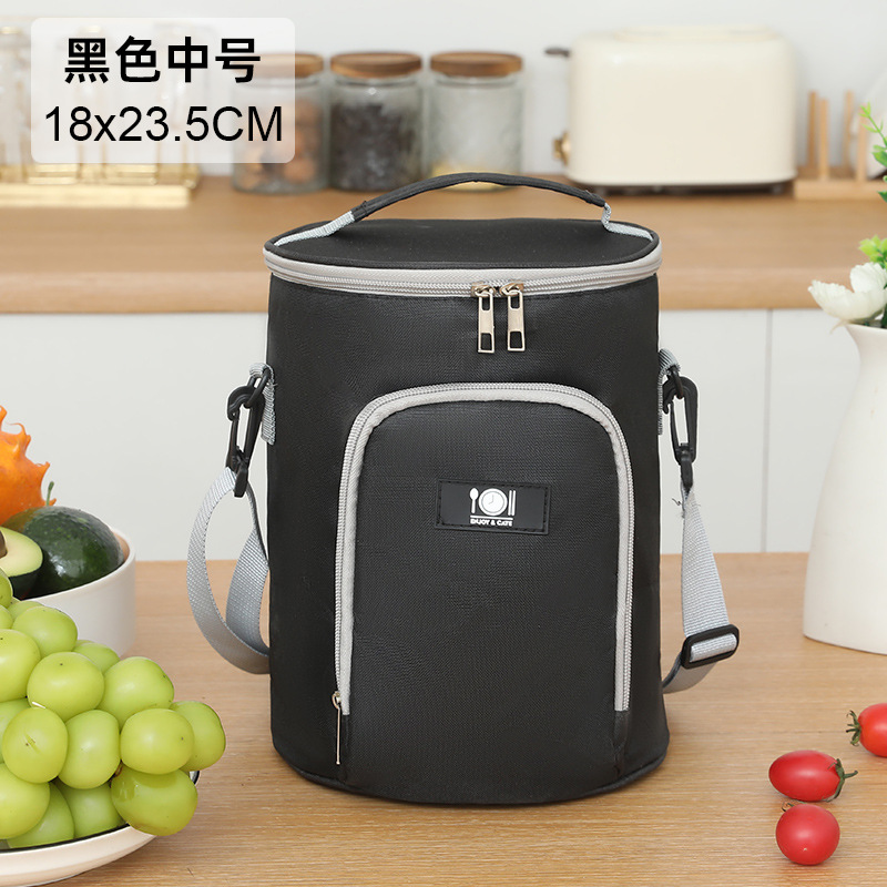 Bolsa de aislamiento portátil de alto valor facial para el trabajo y la escuela con bolsas de almuerzo, bolsas de aluminio gruesas, bolsas de almuerzo redondas