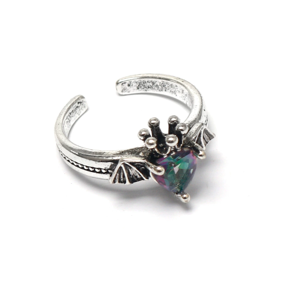 Accessory, ring, angel wings, European style, Gothic