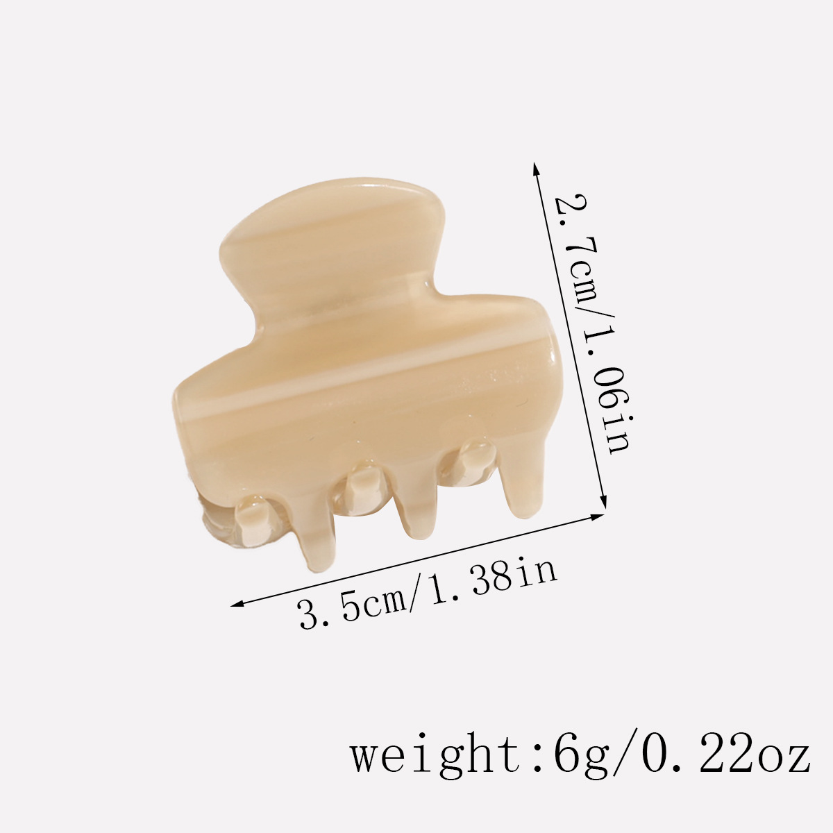 12g Weight Hair Claws Hair Accessories Type 1 Piece Quantity Indoor, Daily Occasion Plastic, Resin Material Solid Color Pattern Women's Gender Cute Style Women's Cute Solid Color Plastic Resin Hair Claws 无