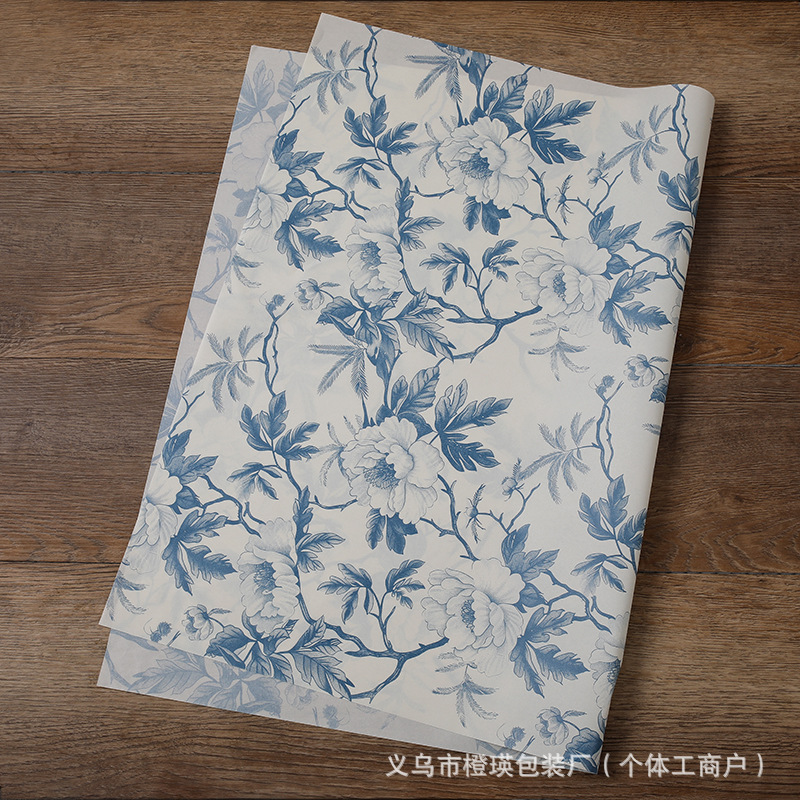 新品レトロシャクヤクお花ギフトシドニー紙インスタ風オリジナル高級包装紙アクセサリー生花ラッピング材料|undefined