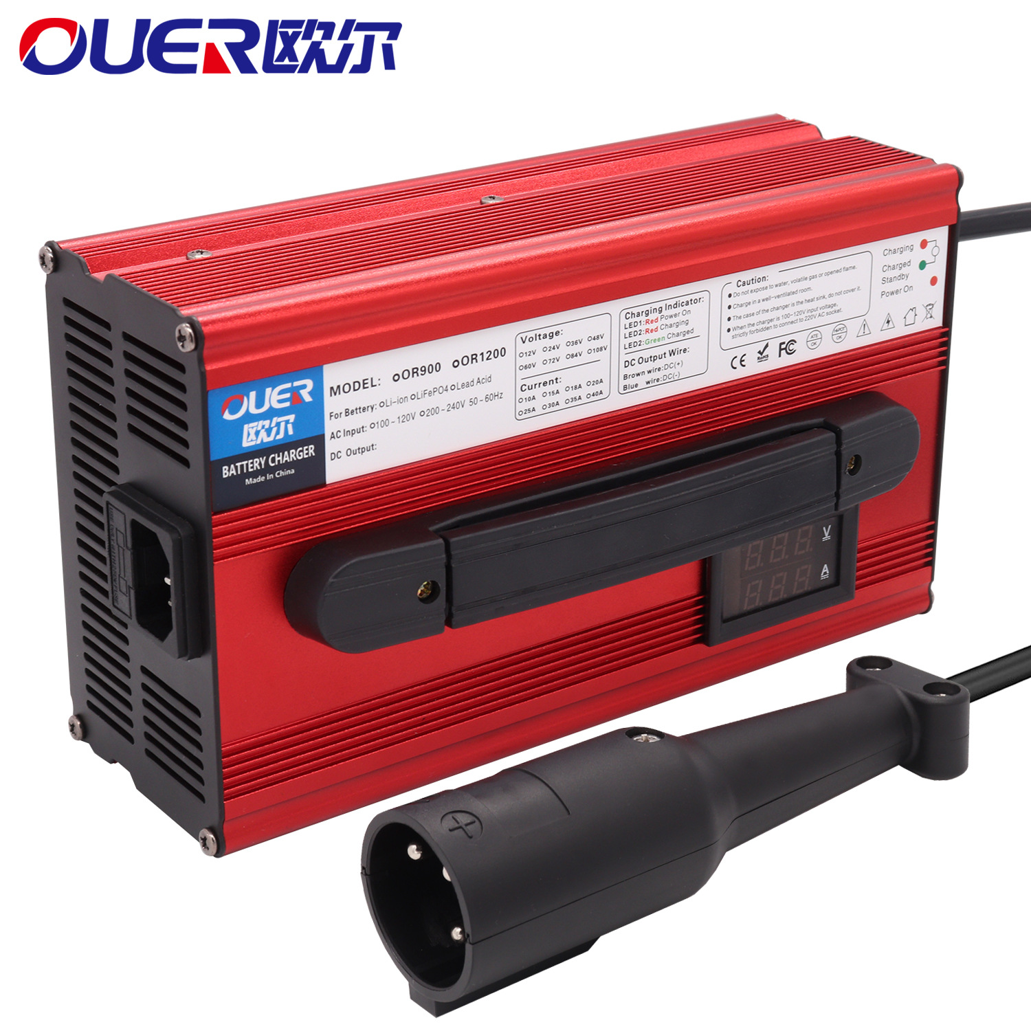 高尔夫球车 EZGO 48V15A铅酸充电器专用 各类高尔夫球车插头可选