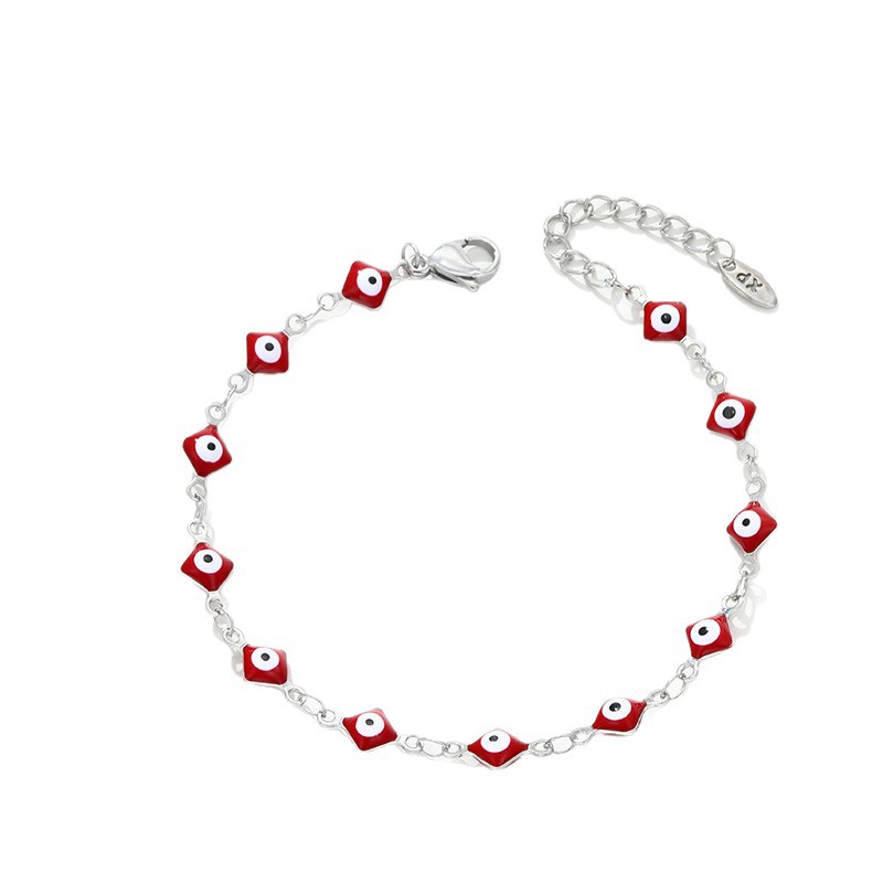 Pulsera de Ojo de Demonio de Aleación, Hueco, Galvanizado