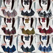 春夏jk制服套装学生修身衬衫收腰显JK格裙衬衣百褶裙学院风女