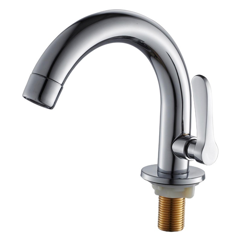 Venta al por mayor transfronteriza de lavabo solo frío grifo lavabo de acero inoxidable solo grifo frío Cuenca del grifo