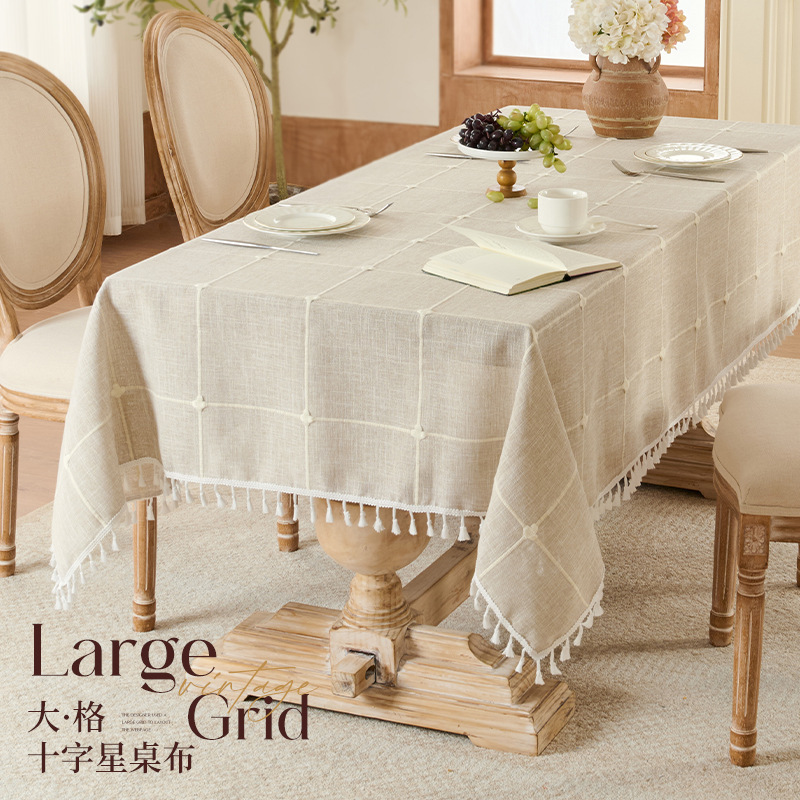 Transfronterizo gran tela tela tela tela de mesa impermeable a prueba de polvo desgaste mesa de mesa rectangular mesa de té una sola mesa de mesa de mesa de mesa de mesa