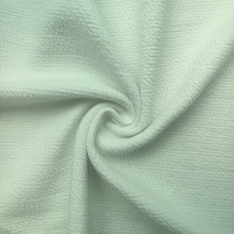 Cotton-polyester-spandex-rayon stretch crinkled fabric, knitted jacquard double-sided air layer fabric, crinkled and bubbly material Cotton-polyester-spandex-rayon stretch crinkled fabric, knitted jacquard double-sided air layer fabric, crinkled and bubbly material