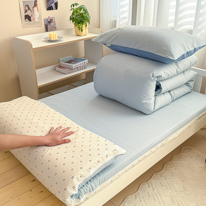 Funda de edredón de gofres de algodón de verano pieza única 150x200x230 edredón simple simple 2025 nueva funda de edredón