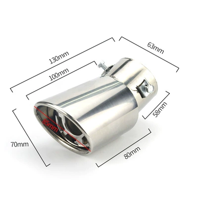 Pipe Modification Special Tail Pipe – Car muffler - platinum-flower-net-curved-style-supports-installation