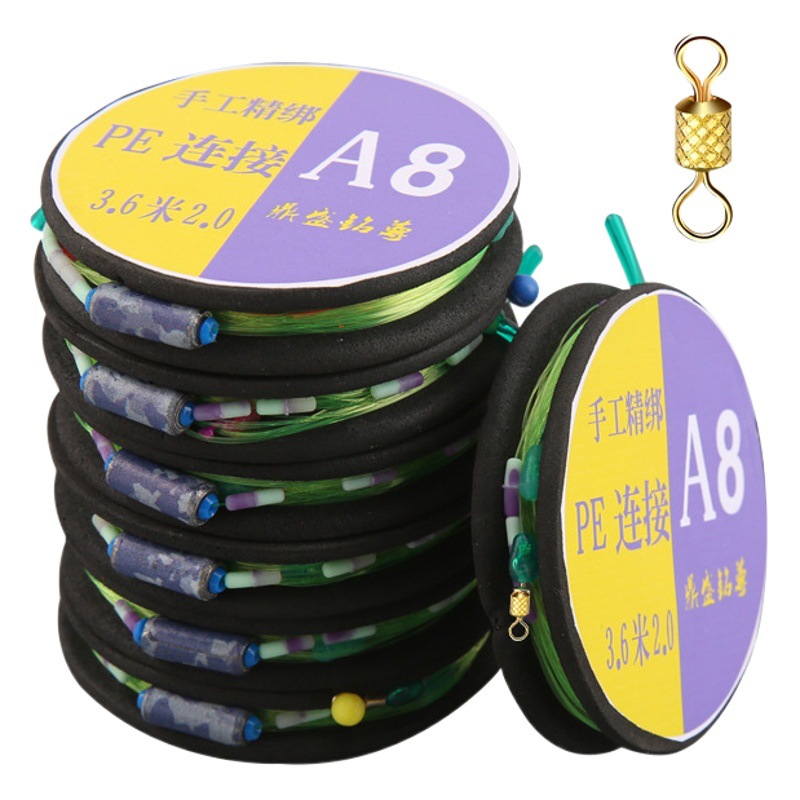 Pe Fishing Line Set Toray Original Silk Line, Anti-Twist, Low Stretch, Strong Pulling Force, Fast Water Cutting, Soft and Anti-Tangle