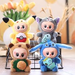 かわいいビニールシリコン変身ステッチペンダントぬいぐるみ人形ルシファーバッグペンダントキーホルダー