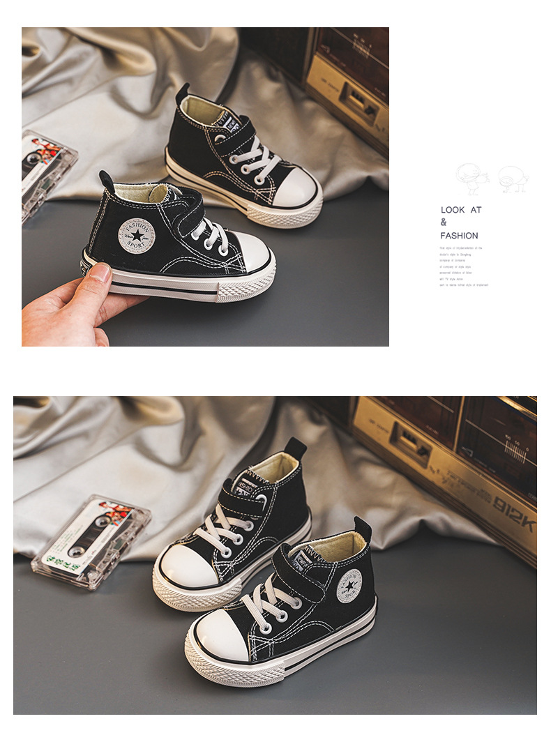 Baskets en toile pour garçon chaussures confortables polyvalentes_voghion.com