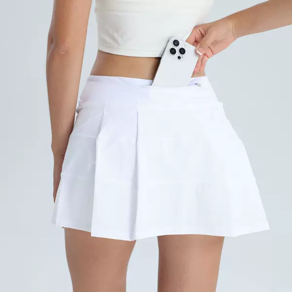 Yoga Sports Short Skirt, Anti-Exposure, Quick-Drying, Badminton Fitness Running Skirt, Tennis Skirt, Short Skirt with High Waist