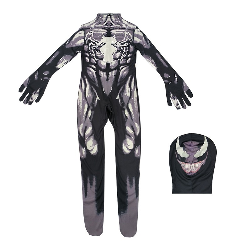スチールスパイダーマンレオタードcos服远征子供アニメアダルト男性ハロウィーンコスプレ衣装|undefined