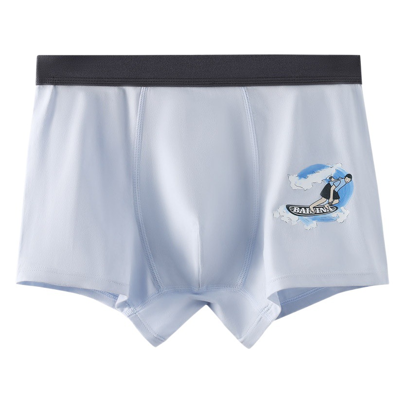 Ropa interior de los hombres algodón antibacteriano transpirable Boxer shorts cabeza adolescentes más tamaño Boxer shorts ropa interior de algodón hombres