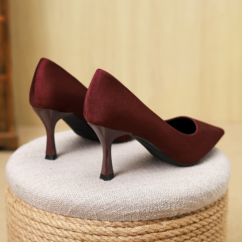 Huilia Leopard Print High Heels Women, Shallow Mouth, Thin New Style, Elegant Small Heel, French Pointed Toe Single_voghion.com