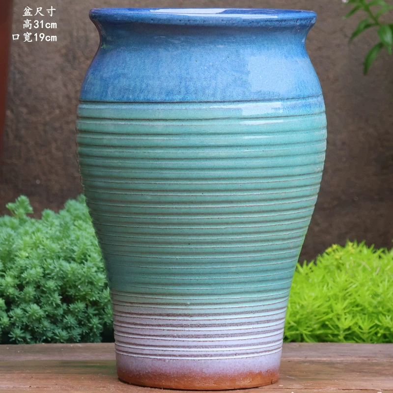 Ручная глиняная глиняная горшок ручной работы с высоким трубкой, мясом, цветочный горшок, грубая керамическая кваса