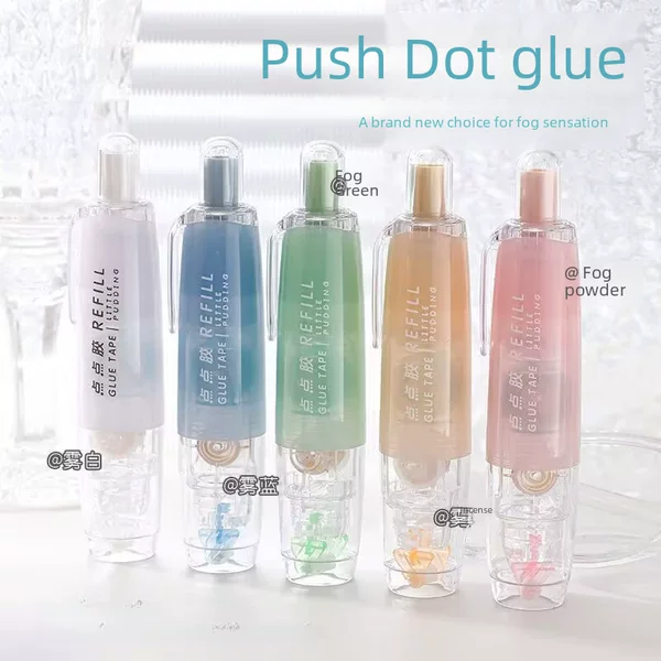 [360 rotation] long stand large capacity Dot glue Press double-sided adhesive mini paste handmade replaceable wholesale
