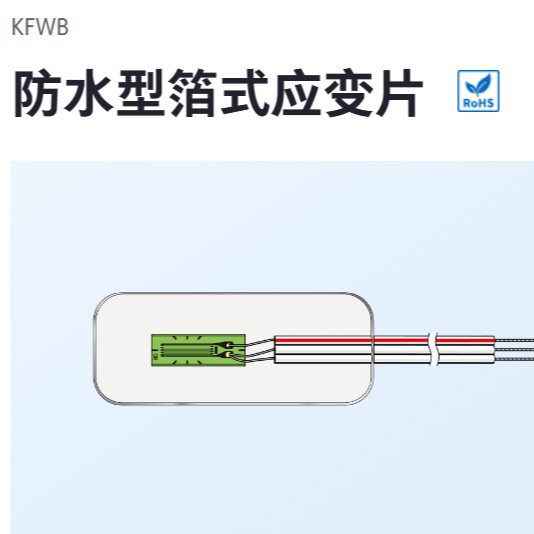 KYOWA共和电业防水型铝箔式应变片KFWB-2-120-C1-11L1M2R